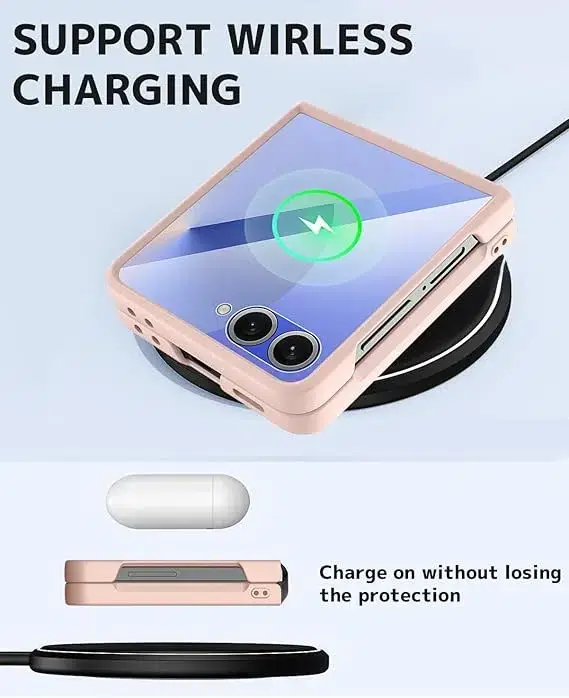 NINKI Samsung Z Flip 7 Case Gold Glitter