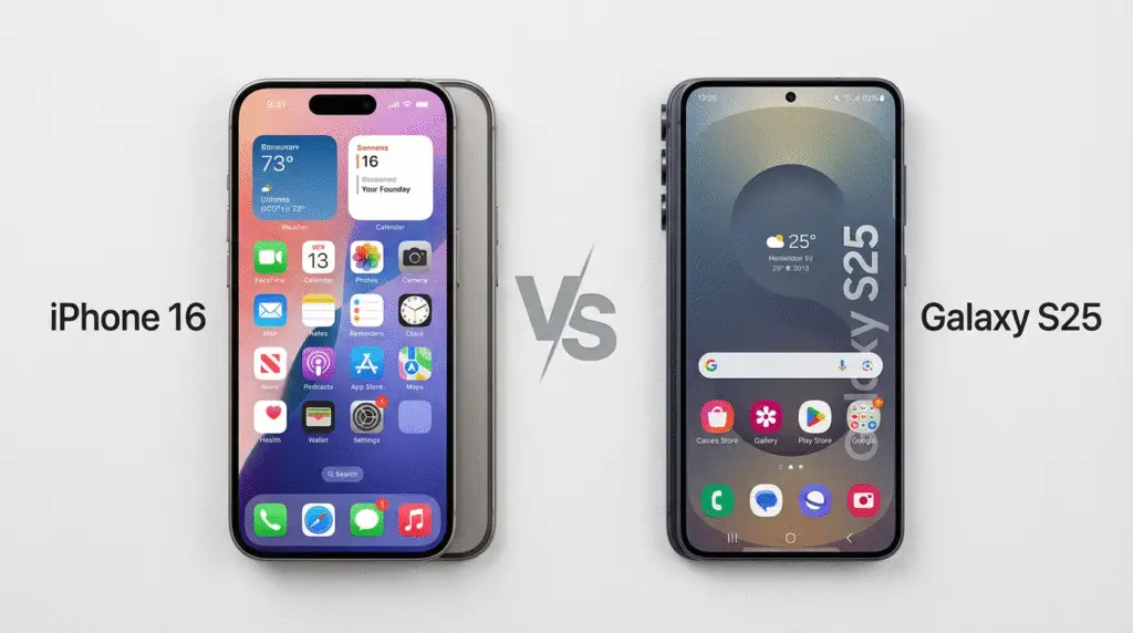 iPhone 16 vs Samsung S25 Comparison 2025